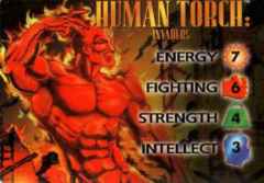 Human Torch : Invaders 4-Grid Character Card